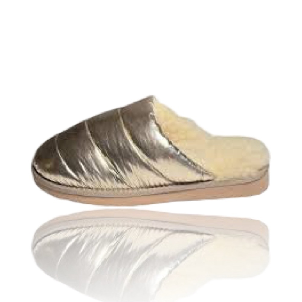 New Alpine Design Metallic Rose Gold Slippers